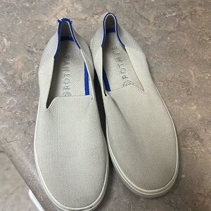 Rothy's The Sneaker Sand Ivory Textile Slip On Shoes Women's Multiple Sizes